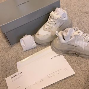 Balenciaga Triple S sneakers white color way